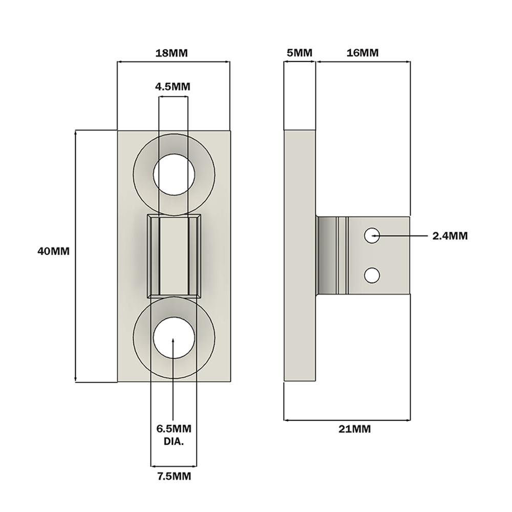 56-010-1 MODULAR SOLUTIONS DOOR PART<BR>ANSI 25 ROLLER CHAIN CLAMP